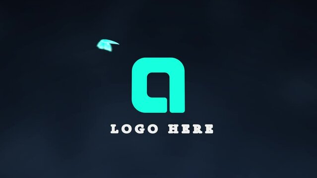 3d new cinematic butterfly elegant clean trendy logo reveal with logo animation. 3d logo animation. intro, trendy logo, abstract logo. you can use this animation to your all branding presentations.