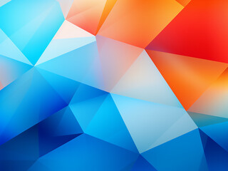 Colorful Polygon BG. AI Generation.