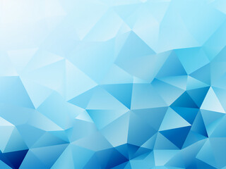 Obraz premium Polygonal blue graphic. AI Generation.