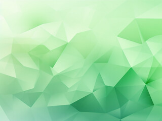 Fototapeta premium Clean lines: Polygon green bg image. AI Generation.