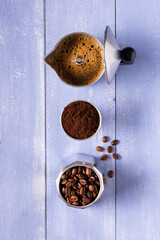 coffee process, homemade with moka - 761568610