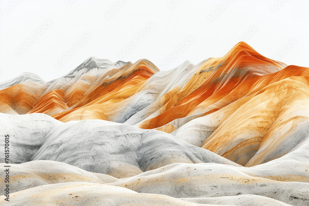 Aufkleber surreal colorful landscape inspired by grand canyon. rock texture, rock formations. abstract colorfu
