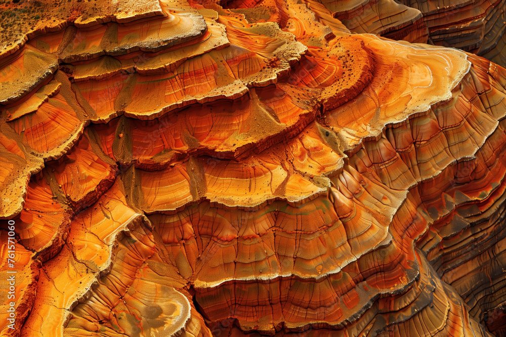 Poster surreal colorful landscape inspired by grand canyon. rock texture, rock formations. abstract colorfu