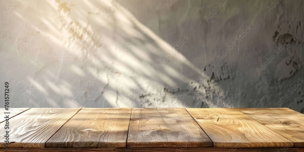 Poster an image of table empty background with wall