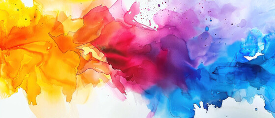 Artistic Expression, Abstract watercolor and paint strokes, Colorful Creativity