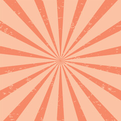 Sunlight retro horizontal background. Pale color burst background. Fantasy Vector illustration. Magic Sun beam ray pattern background.