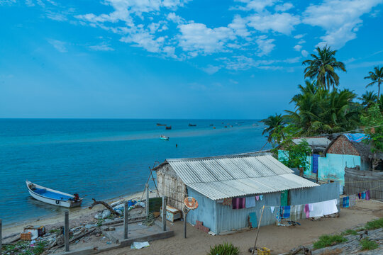 beach hut on the beach