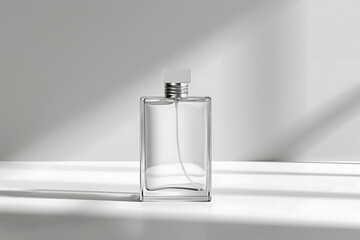 mock up of a minimalist perfume bottle