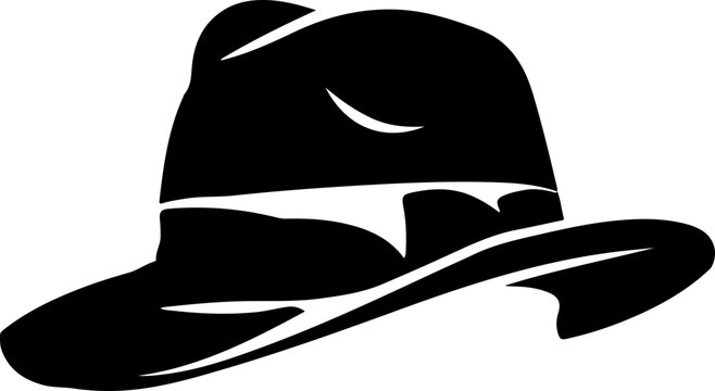 Black gangster hat hotsell