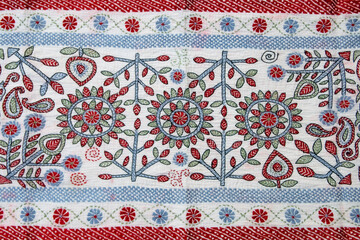 Discover the artistry of intricate hand-sewn Nakshi Kantha, a timeless Bangladeshi textile tradition blending colorful designs and cultural heritage through exquisite stitching