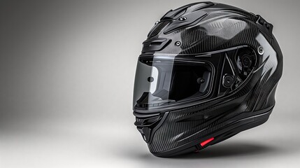 Fototapeta premium Full face helmet with modern design Flowing shapes Wearable appearance