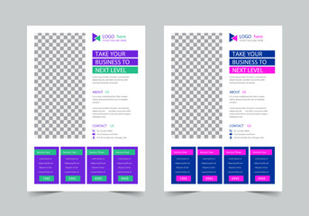 Obraz premium Pricing Table Flyer Template | A4 | Print Ready