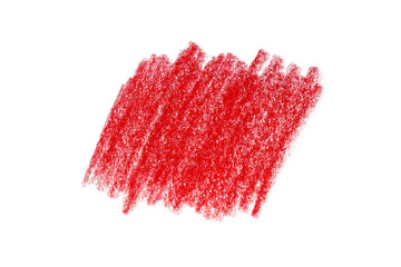 Hand drawn red doodle isolated on transparent background. Design element.