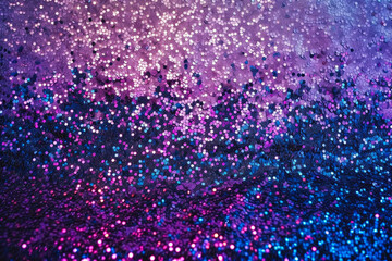 Radiant Violet Sparkle: Glittering Sequins Delight