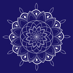 Creative Line Art Mandala Design.