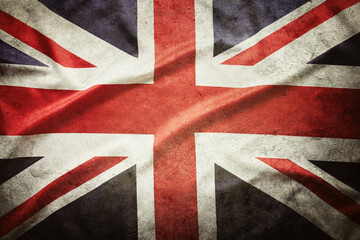 Grunge Union Jack British flag 