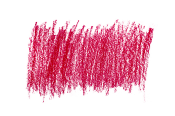 Hand drawn red doodle isolated on transparent background. Design element.