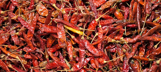 Fototapeta premium Dried chilies are a part of cooking.