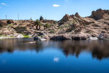 Ayer Lake in the Boyce Thompson Arboretum State Park, Superior, Arizona