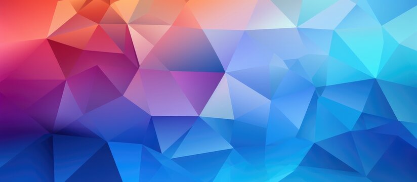 Abstract triangle pattern for wallpaper, presentations, interiors, and fashion prints. design with colorful gradient.