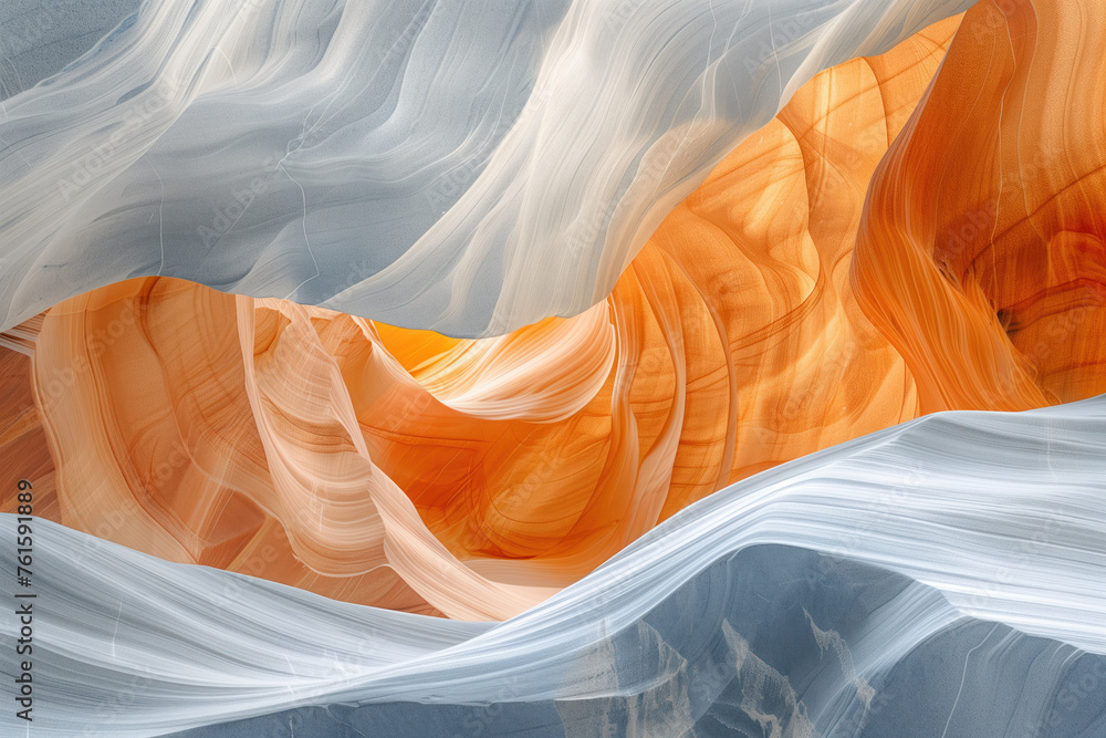 Aufkleber surreal colorful landscape inspired by grand canyon. abstract colorful background image. created wit