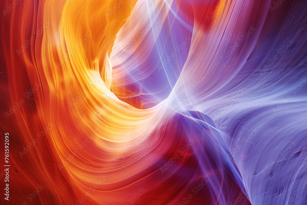 Poster surreal abstract colorful landscape inspired by grand canyon. abstract colorful background image. cr