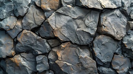 Black white rock texture background Generative AI