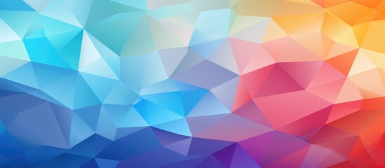 Fototapeta premium Multicolored low polygon background for business design.