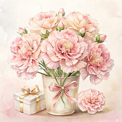 pink carnation flowers