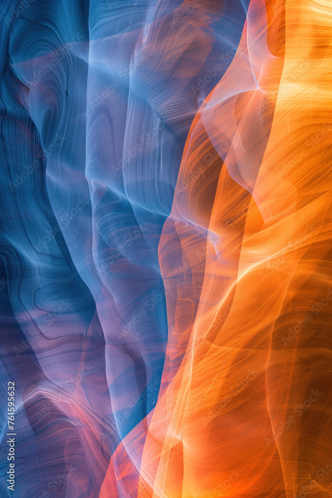 Poster surreal abstract colorful landscape inspired by grand canyon. abstract colorful background image. cr