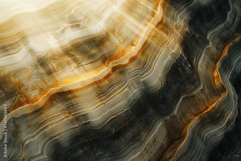 Aufkleber surreal abstract colorful landscape inspired by grand canyon. abstract colorful background image. cr