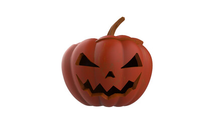 halloween pumpkin isolated on white