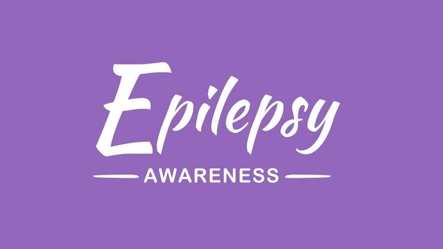 Epilepsy Awareness Text Animation. Great for Epilepsy Awareness Celebrations with transparent background, for banner, social media feed wallpaper stories