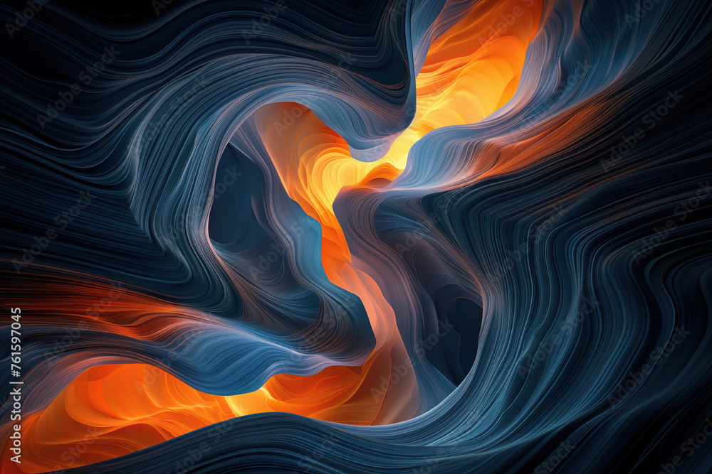 Aufkleber surreal colorful landscape inspired by grand canyon. abstract colorful background image. created wit