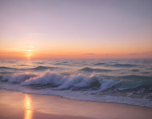 Fototapeta premium sunset on the beach