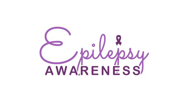 Epilepsy Awareness Text Animation. Great for Epilepsy Awareness Celebrations, for banner, social media feed wallpaper stories.