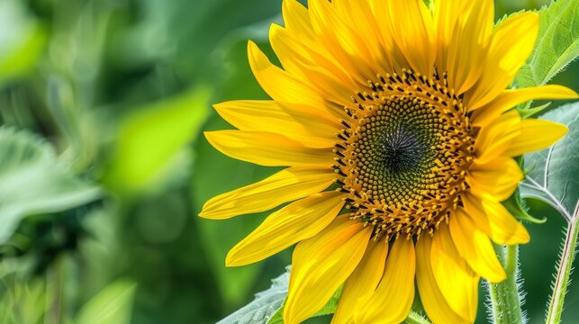 Macro Photography of Yellow Sunflower in Full Bloom