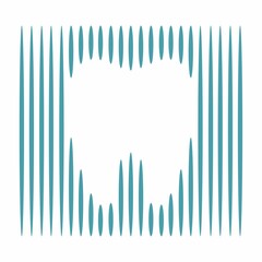 Dental logo design. Flat image