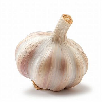 garlic isolated on white background