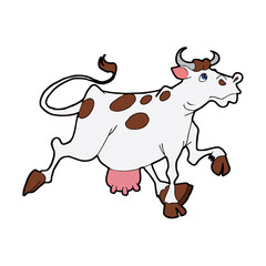 Cow flat illustration. Vector image