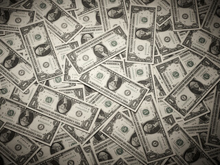 Heap of dollar cash background
