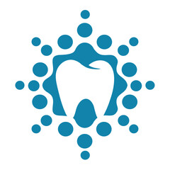 Dental logo design. Vector image