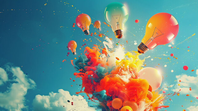 Visual feast of marketing creativity vibrant campaigns sparking engagement the dynamic interplay of ideas and action