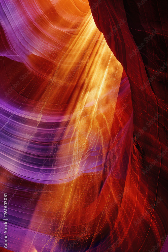 Aufkleber surreal colorful landscape inspired by grand canyon. abstract colorful background image. created wit
