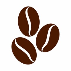 Obraz premium Coffee beans silhouette. Design image