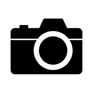Camera icon logo . Vector image