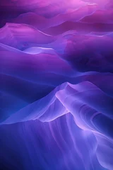 Gordijnen Surreal colorful landscape inspired by Grand Canyon. Abstract colorful background image. Created with Generative AI technology © Artem