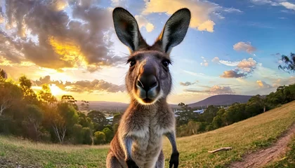 Tuinposter kangaroo. camera photos high quality picture . high quality photo © blackdiamond67