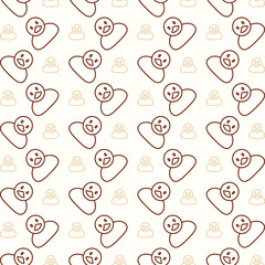 Duck attractive trendy multicolor repeating pattern vector illustration background