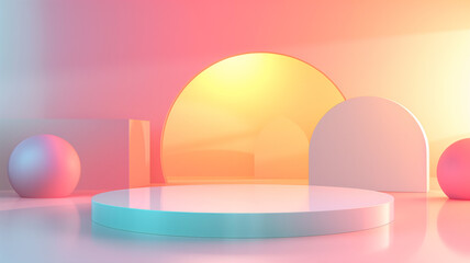 Gradient, minimal, abstract, clean design, spacious 3D background,